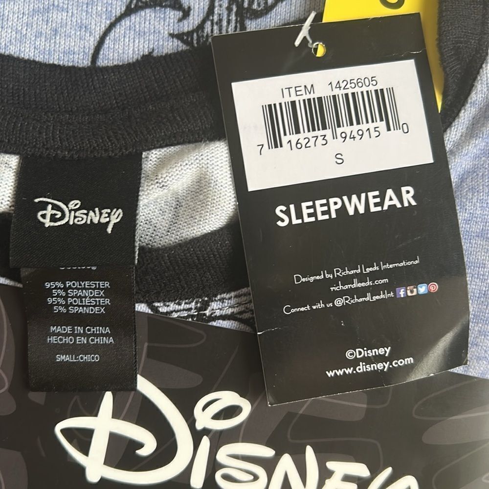Disney Mickey Mouse Cozy 2-Piece Pajama  Soft Cuddly Comfortable size Small, NWT - Picture 8 of 8